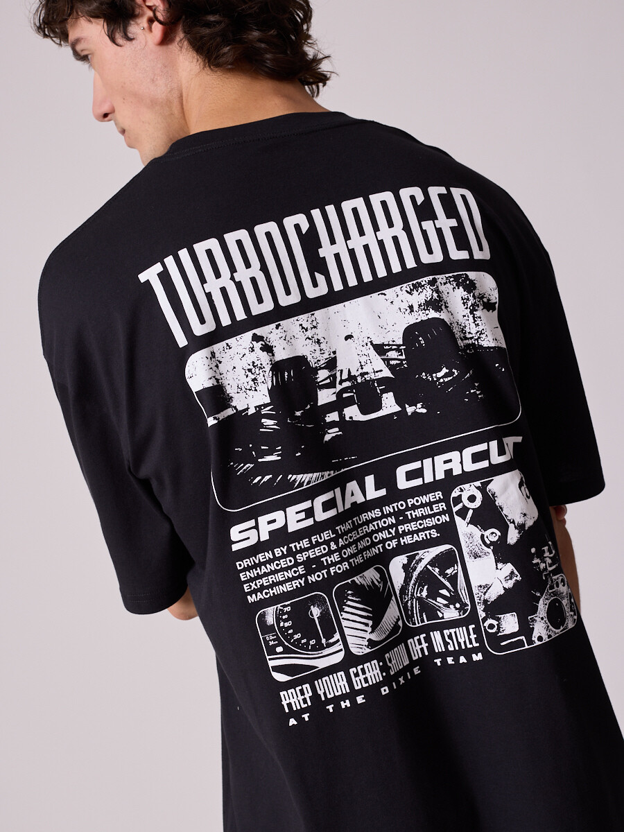 T-SHIRT BETUN DIXIE Negro