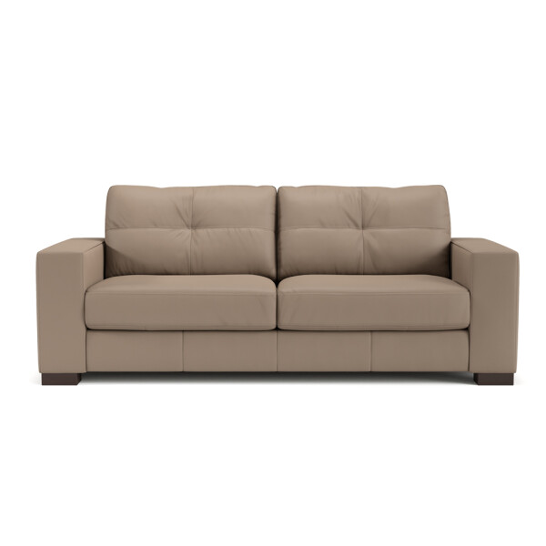 SOFA 100% CUERO - 3 CUERPOS - MODELO DOMINI - AVELLANA OPACO SOFA 100% CUERO - 3 CUERPOS - MODELO DOMINI - AVELLANA OPACO