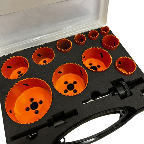 Juego de sierras mechas copa bimetálicas 14 piezas CT5904