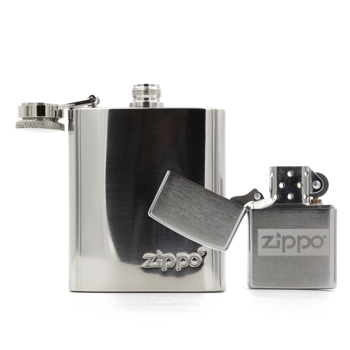 Set de encendedor + petaca Zippo - 49358 