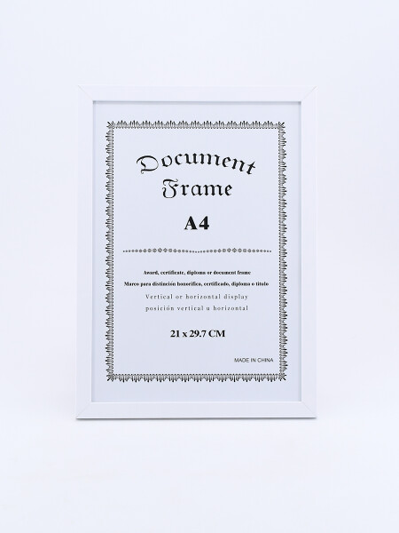 CUADRO DIPLOMA BLANCO