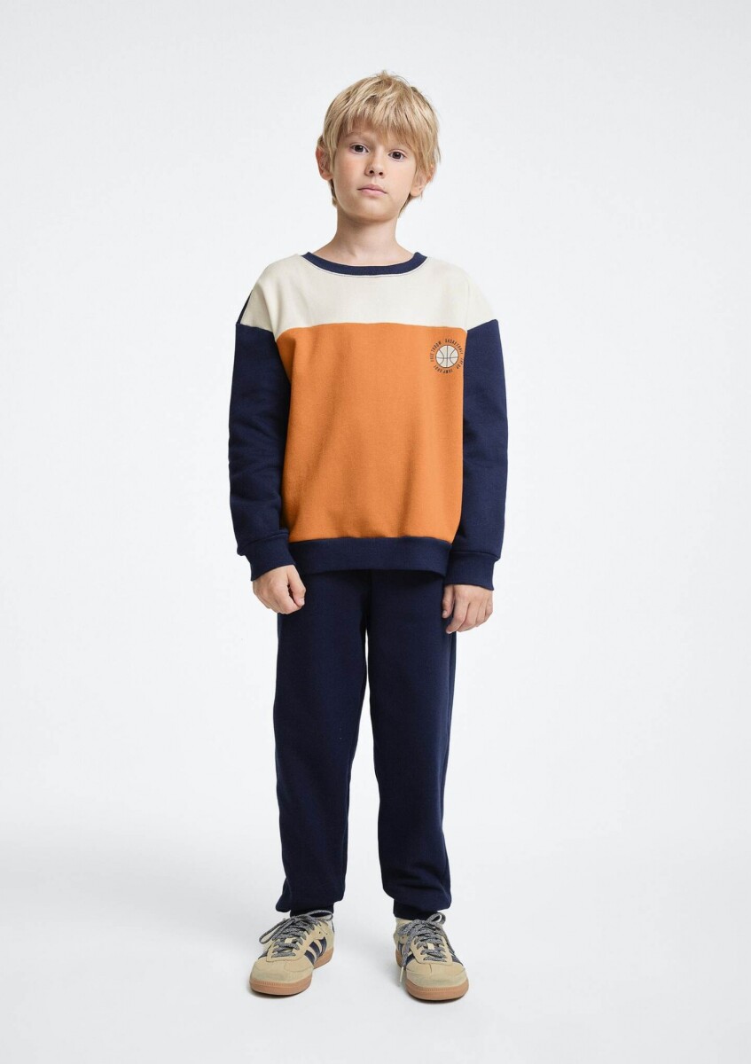 CONJUNTO INFANTIL CON ESTAMPA - AZUL 