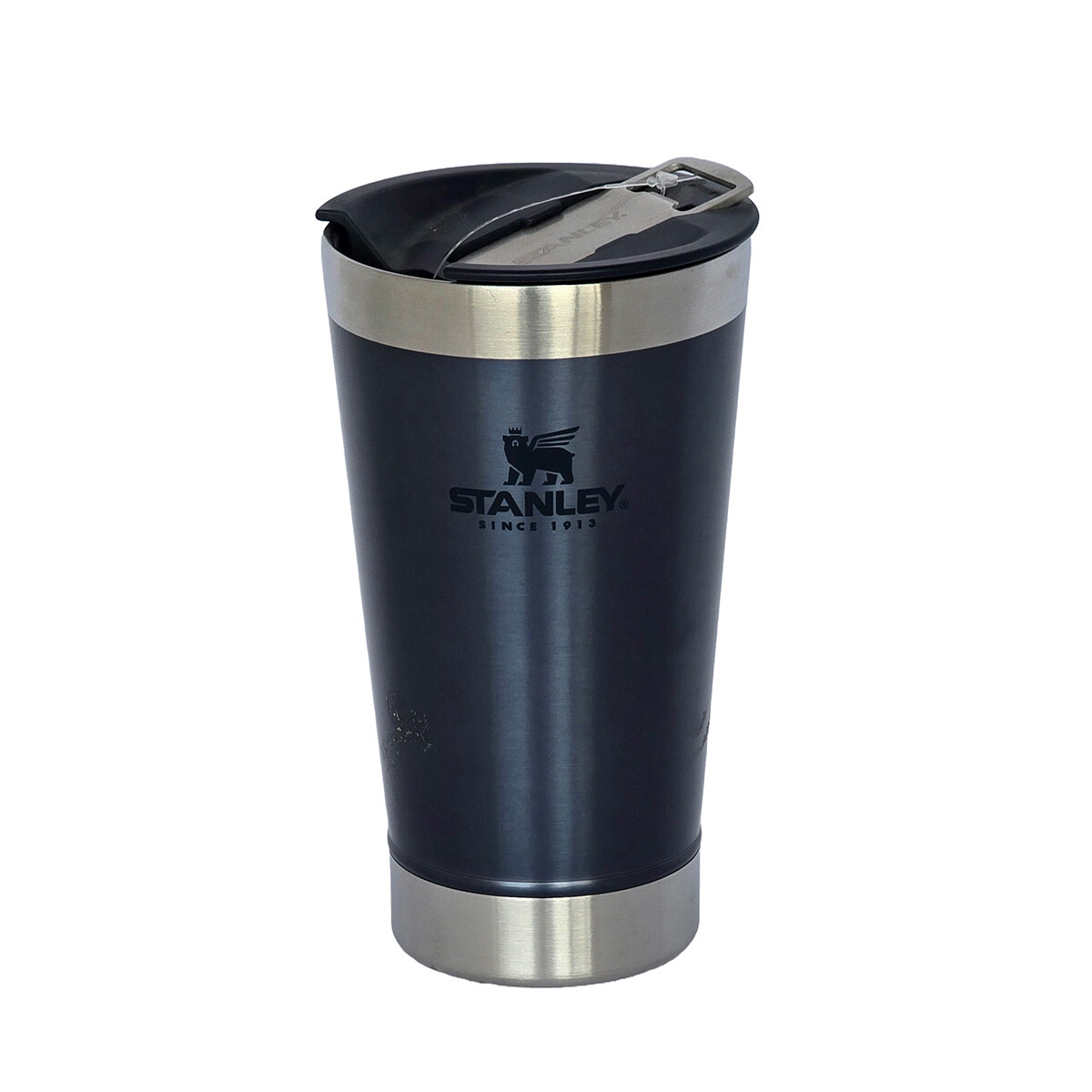 Vaso de Cerveza Stanley con Tapa y destapador 473 ml - Azul 