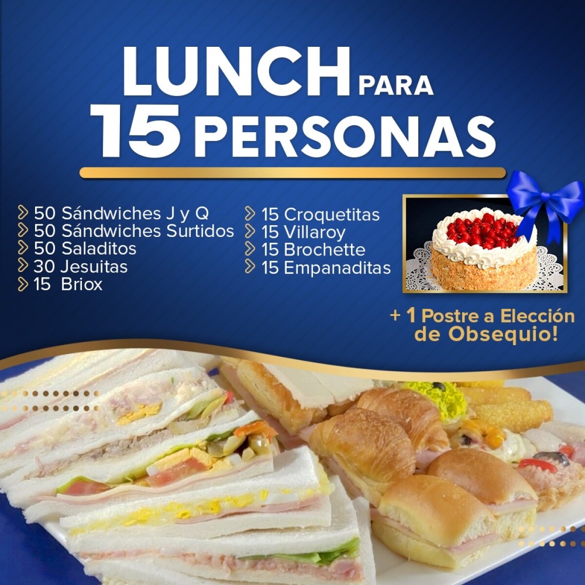 Lunch para 15 personas 