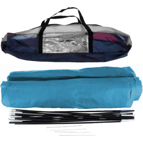 Carpa Iglú 2 Personas P/ Camping 2.00x1.45m + Bolso Azul Claro