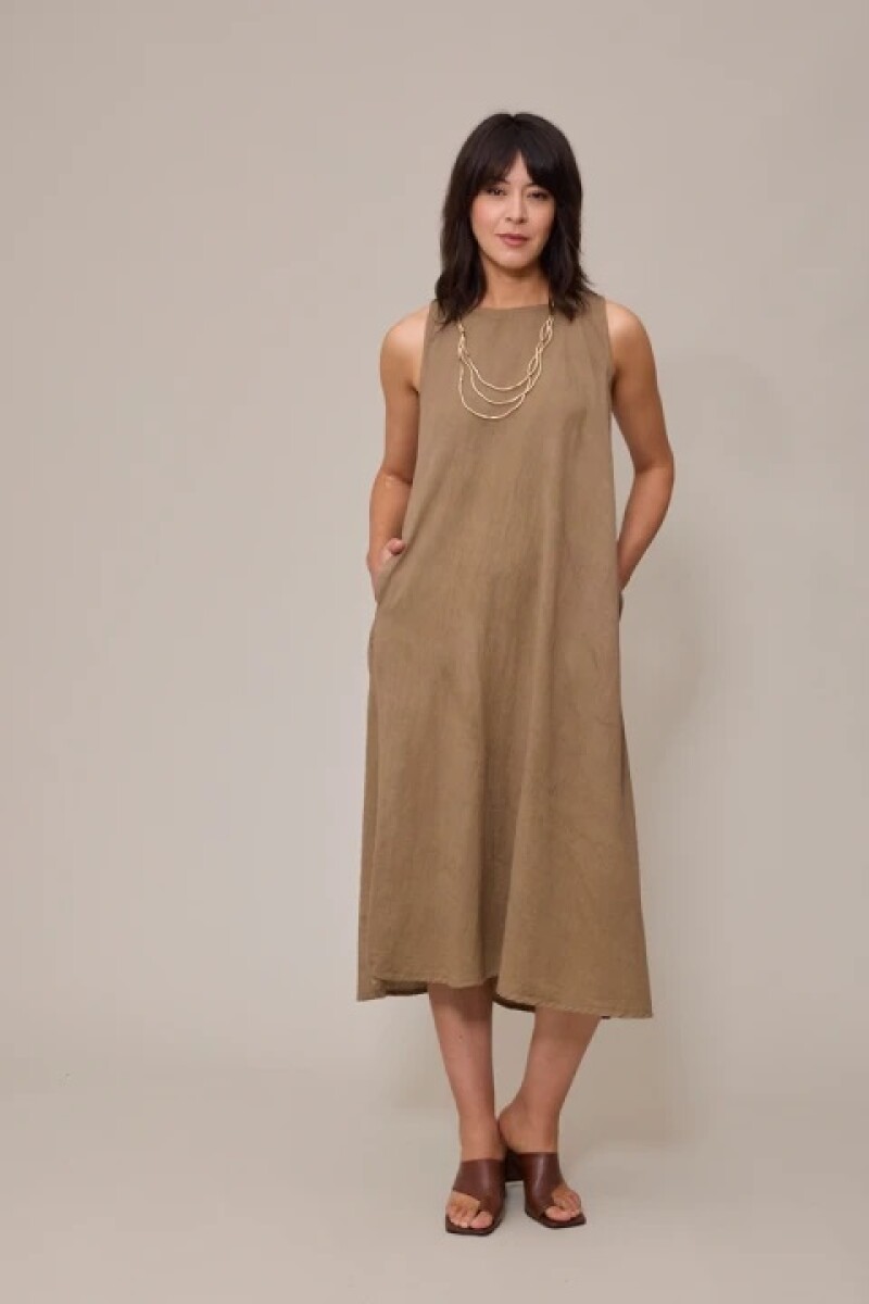 VESTIDO POLANCO VALAR - TABACO 