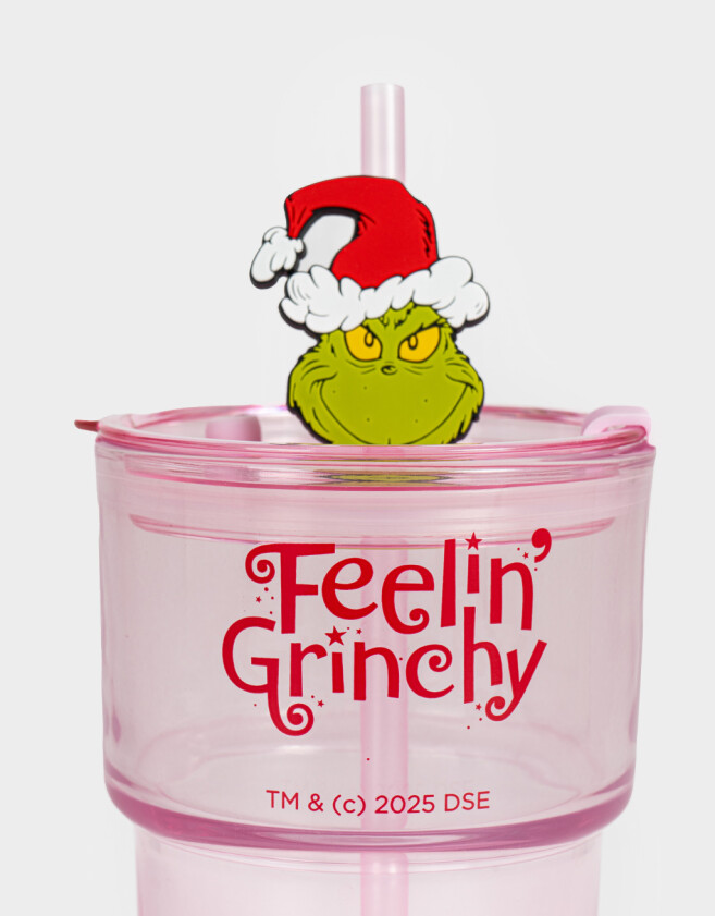 Deco Infantil Vaso De Vidrio "grinch" - Combinacion Multicolor