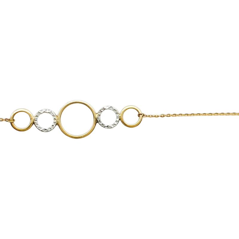 Pulsera Circulos Eternity-Oro bajo-Sin Piedra-PU8083 sinpiedra
