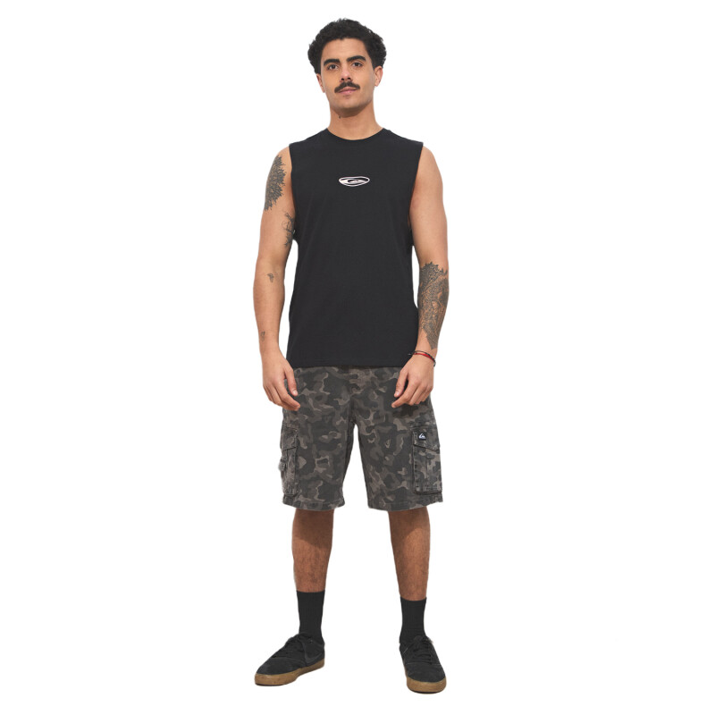 Musculosa Quiksilver Quik Globe - Negro Musculosa Quiksilver Quik Globe - Negro