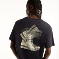 Remera New Balance de Hombre - Foggy Daze 1906 - MT62R4SWDNT DARK GREY