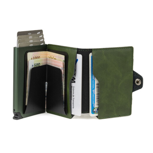 Billetera Baleine Kansas Zipper Full - Verde Billetera Baleine Kansas Zipper Full - Verde