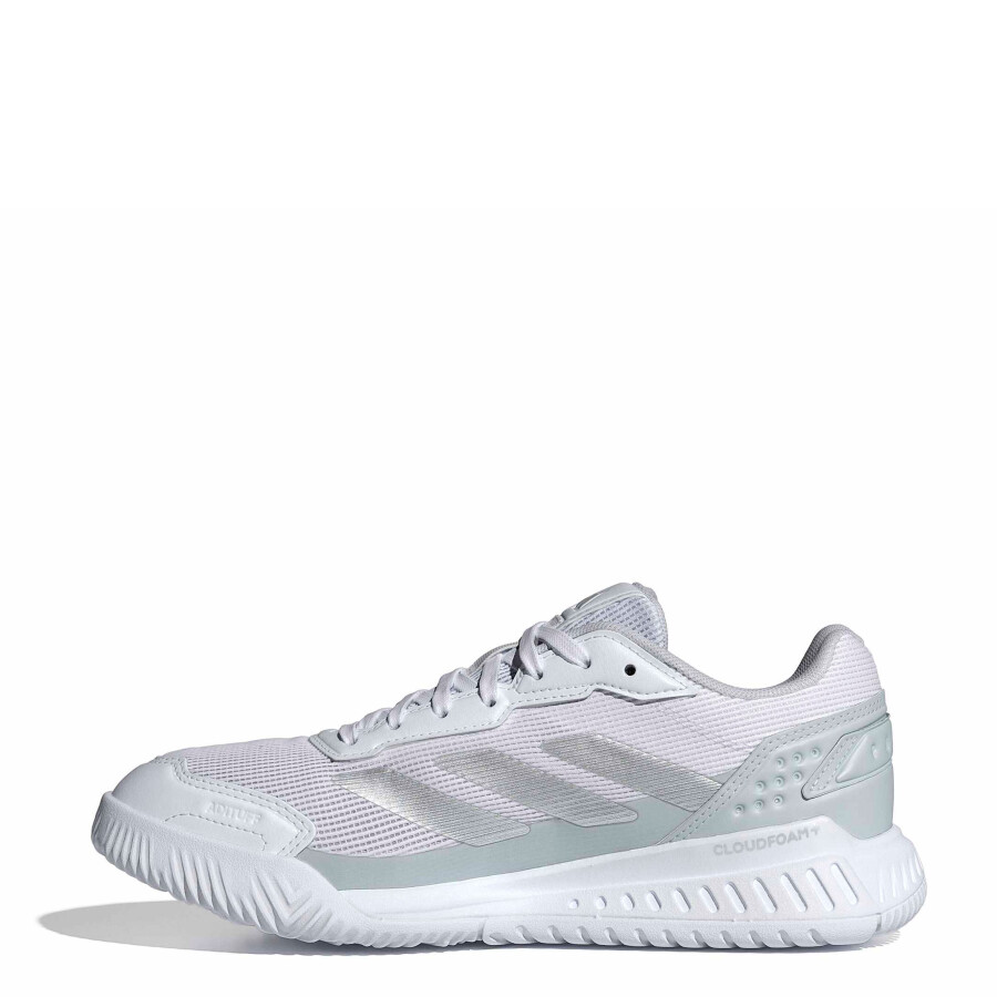 Championes de Mujer Adidas Court Quick P Blanco - Plata