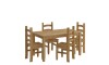 Juego De Comedor 4 Sillas - Corona - Madera Natural