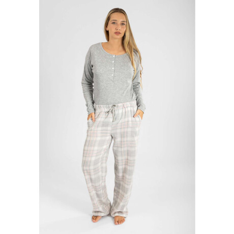 Pantalon mujer franela Rosado