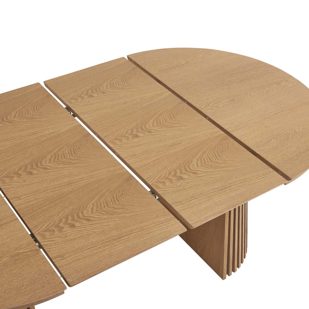 MESA DE COMEDOR EXTENSIBLE MDF NATURAL-BEIGE ALMA