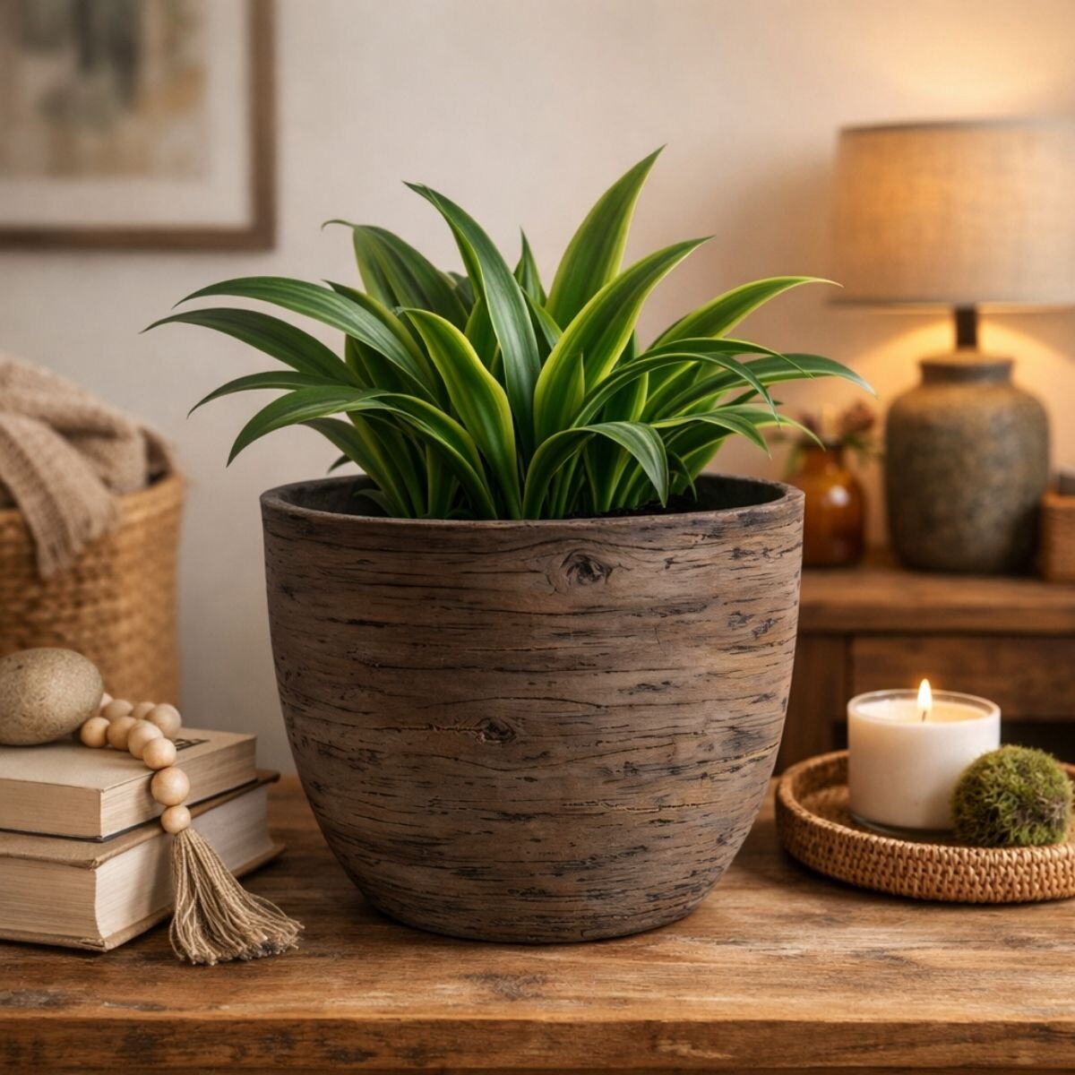 MACETA MUD Marrón Small 