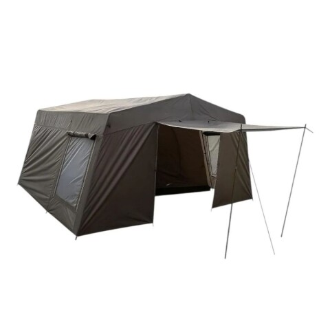 Carpa Europa Tent 8 Personas Con Avance Impermeable 3000mm Familiar Camping gris