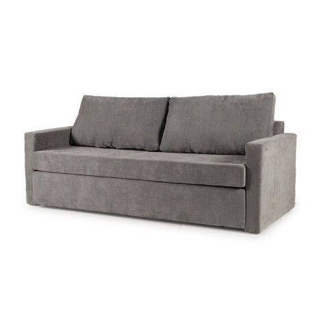 Sofá Cama Mónaco II - Tela Microfibra Berlin 06 (Grafito)