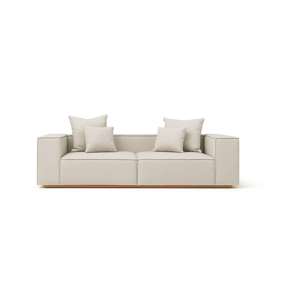 Sillón Luciana 3 Cuerpos Beige