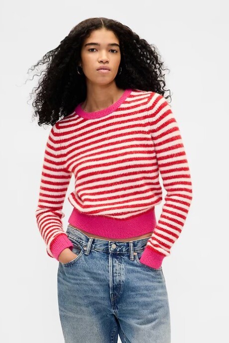 Buzo Cashsoft Mujer Red White Str