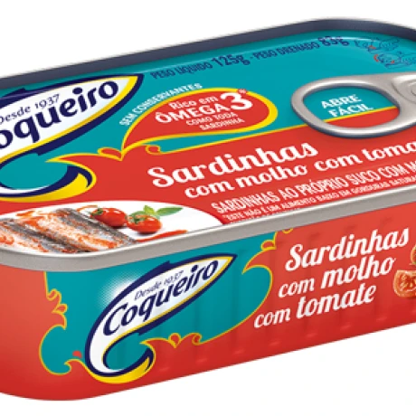 SARDINA COQUEIRO C/TOMATE 125 GR SARDINA COQUEIRO C/TOMATE 125 GR