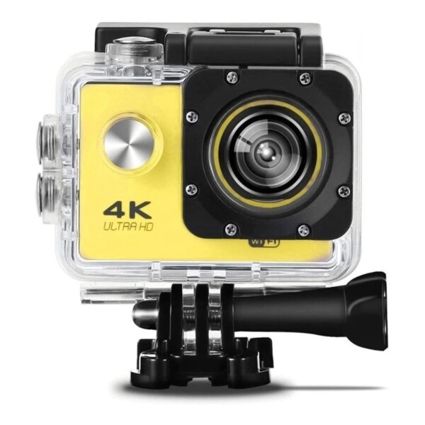 Camara Deporte Deportista Accion Ultra Hd 4k Con Wifi Color Variante Amarillo