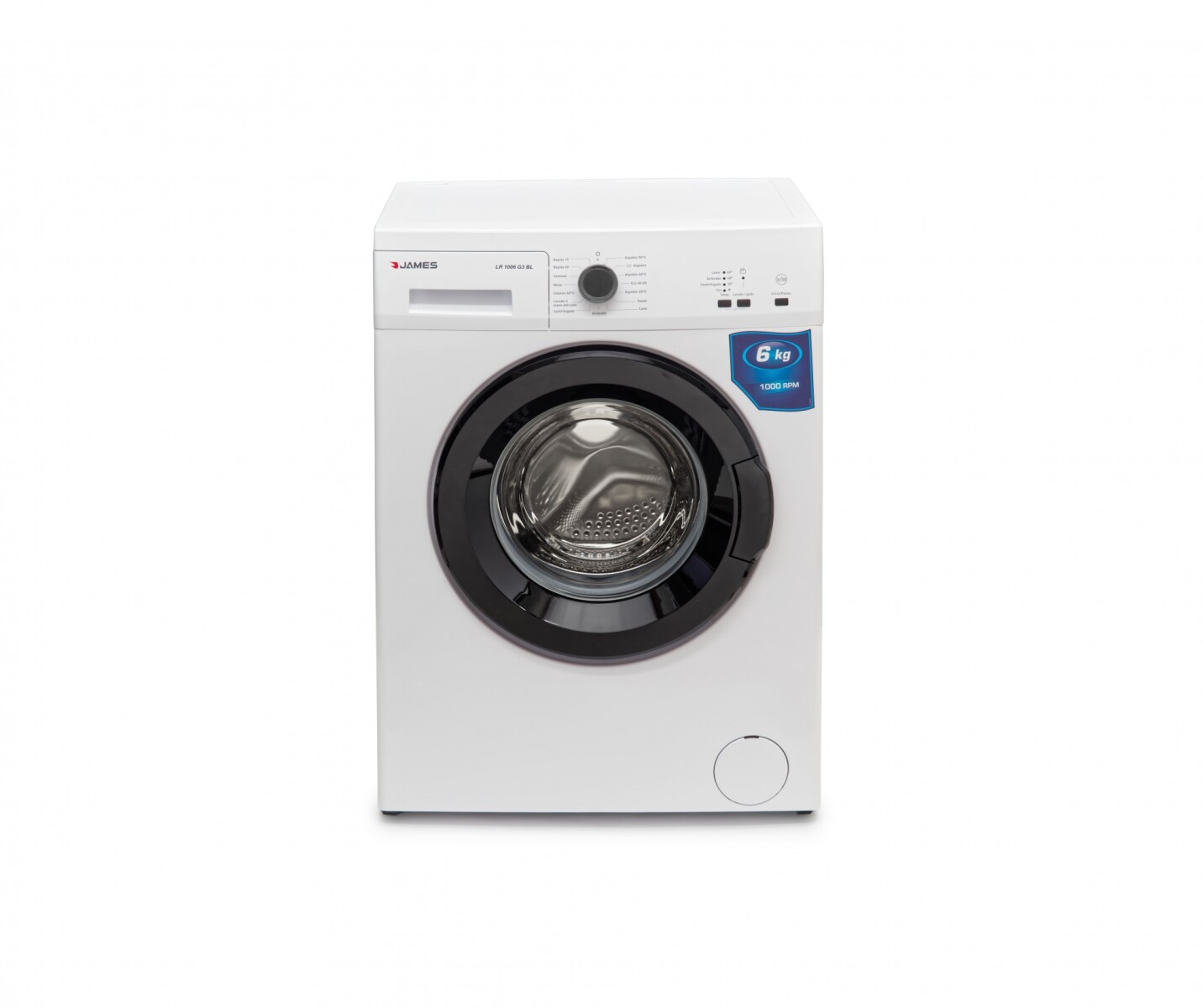 Lavarropas James 6K carga frontal 