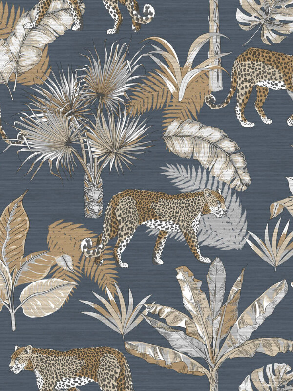 COLECCIÓN JUNGLE FEVER - LEOPARD/BLUE - ORIGEN BELGA - N/A