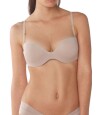 Soutien strapless push up sacks Marron
