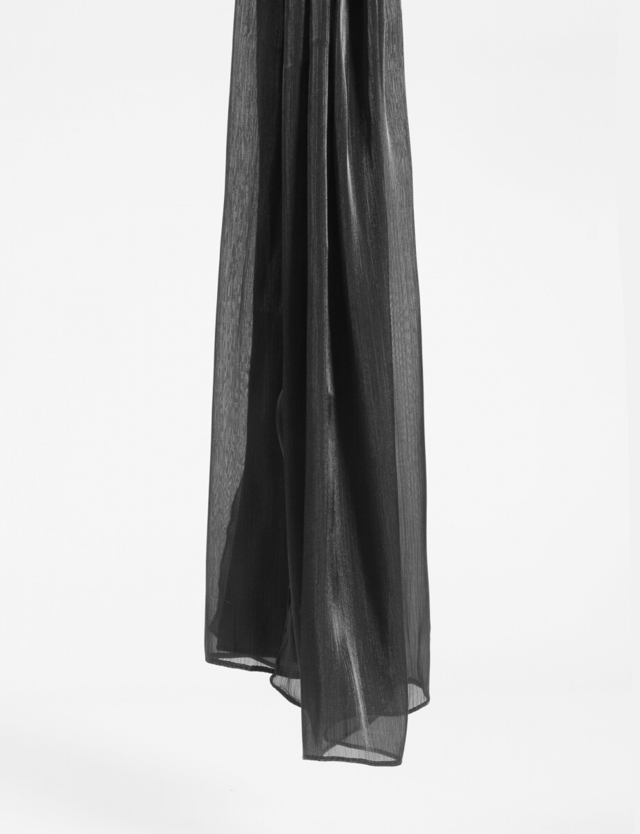 Pashmina party saten - negro 
