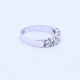 Anillo oro 18k blanco y brillantes engarce 4 puntas. Anillo oro 18k blanco y brillantes engarce 4 puntas.