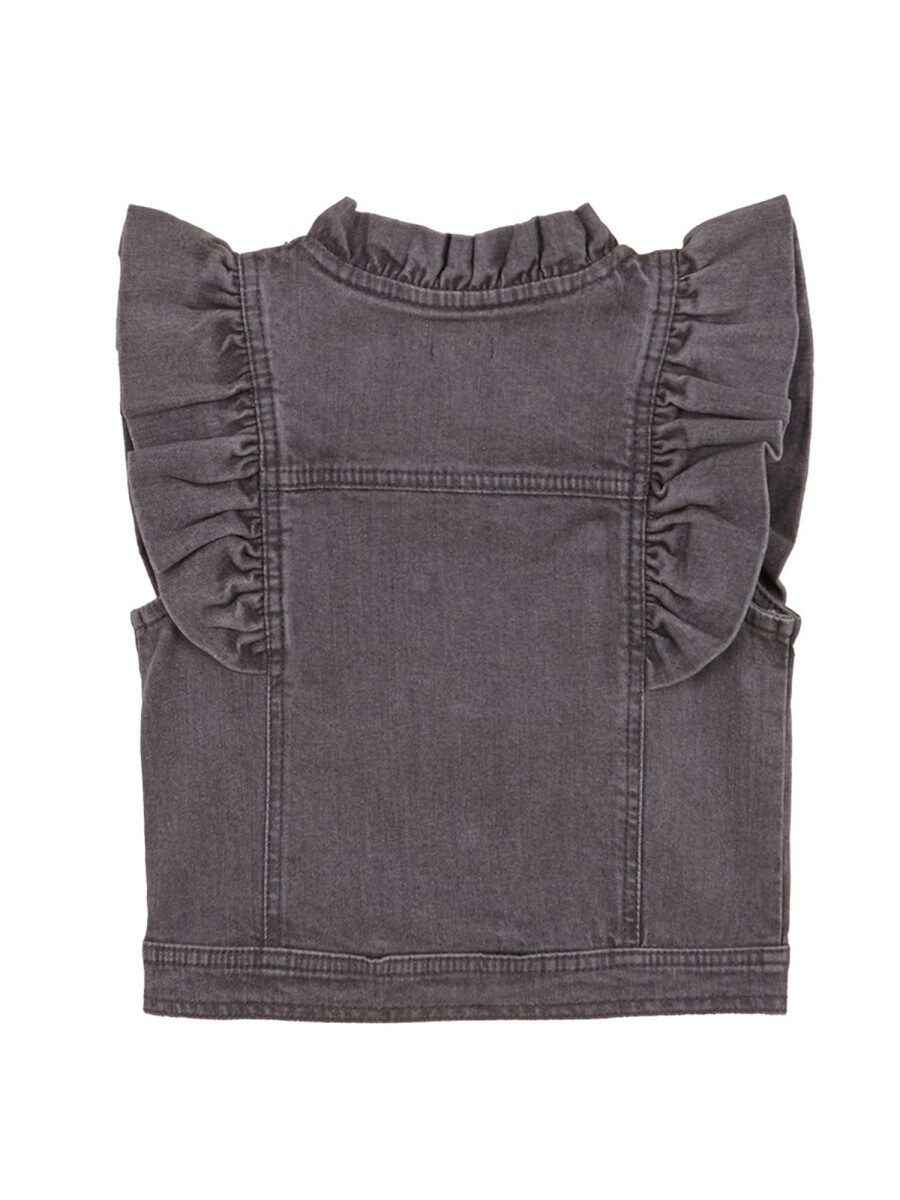 Chaleco Vaquero Gris Oscuro