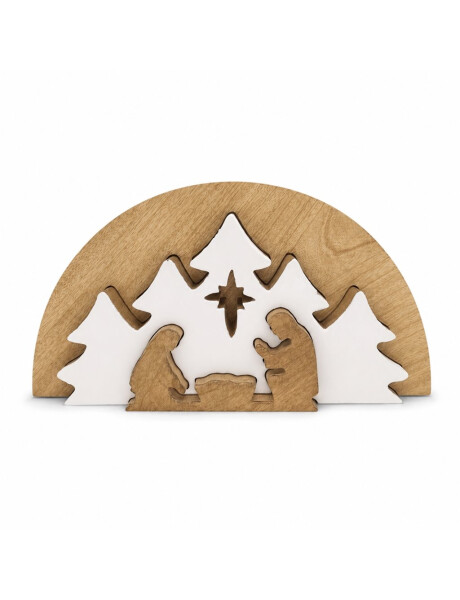 PESEBRE ENCASTRE MADERA 30X15 CM. PESEBRE ENCASTRE MADERA 30X15 CM.