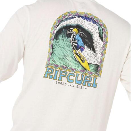 Remera Rip Curl Shredding Blanco