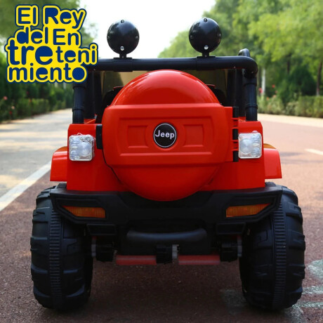 Auto A Batería Todo Terreno Con, Luz y Control Remoto Rojo
