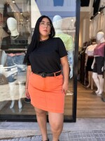 Pollera Chicle Naranja