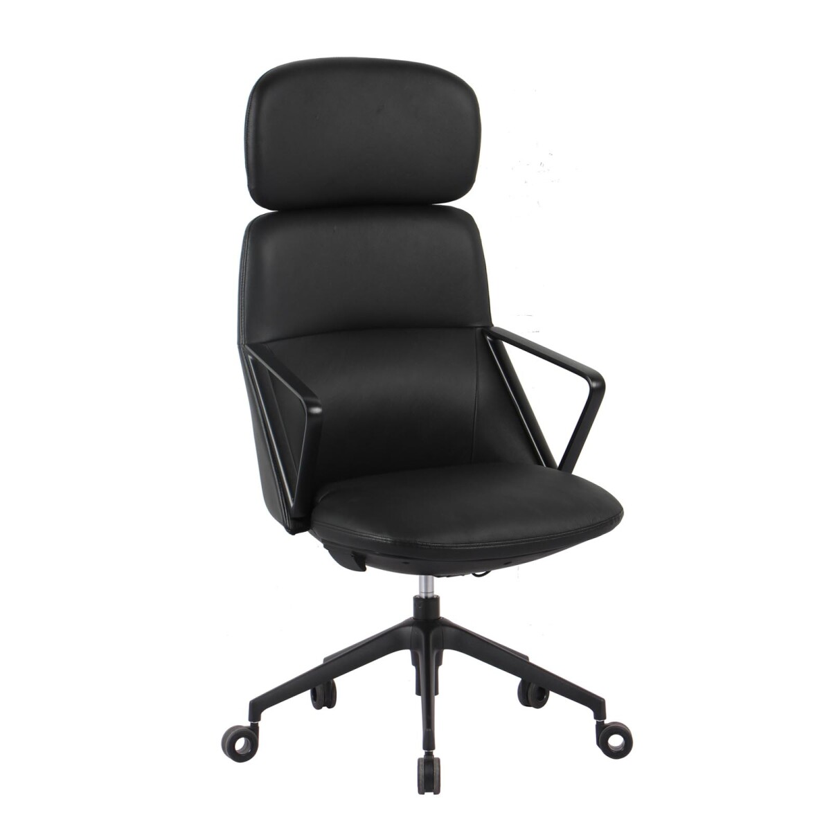 SILLA GERENCIAL DE CUERO - CUERO NEGRO 3003-1 