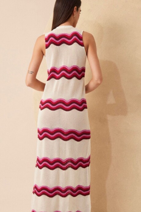 VESTIDO CAMILLIE CRUDO-AZUL