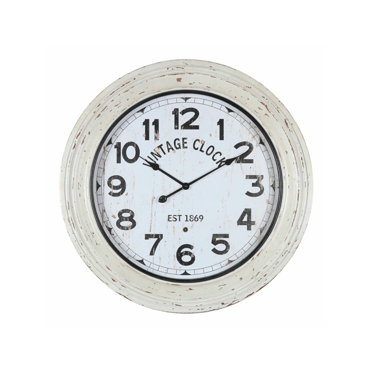 Reloj de Pared Deco MDF Diámetro 80 cm x 8 cm - Vintage 