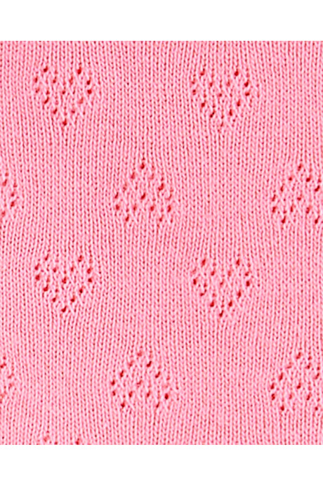 Set tres piezas de algodón calado, short, musculosa y vincha Sin color