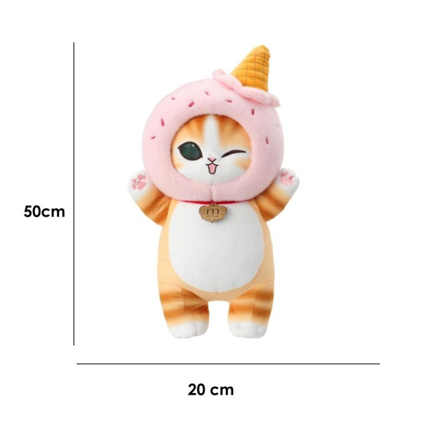 Peluche mofusand capucha rosa