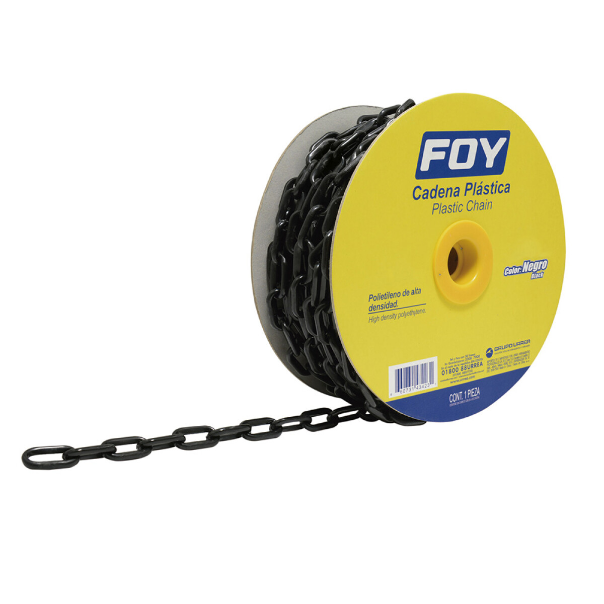 Cadena Plast.foy 1/4" X Mt Negra 