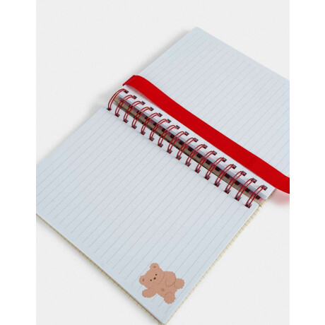 Cuaderno A5 Anillado Con Memo Con Formita Y Stickers Combinacion Multicolor