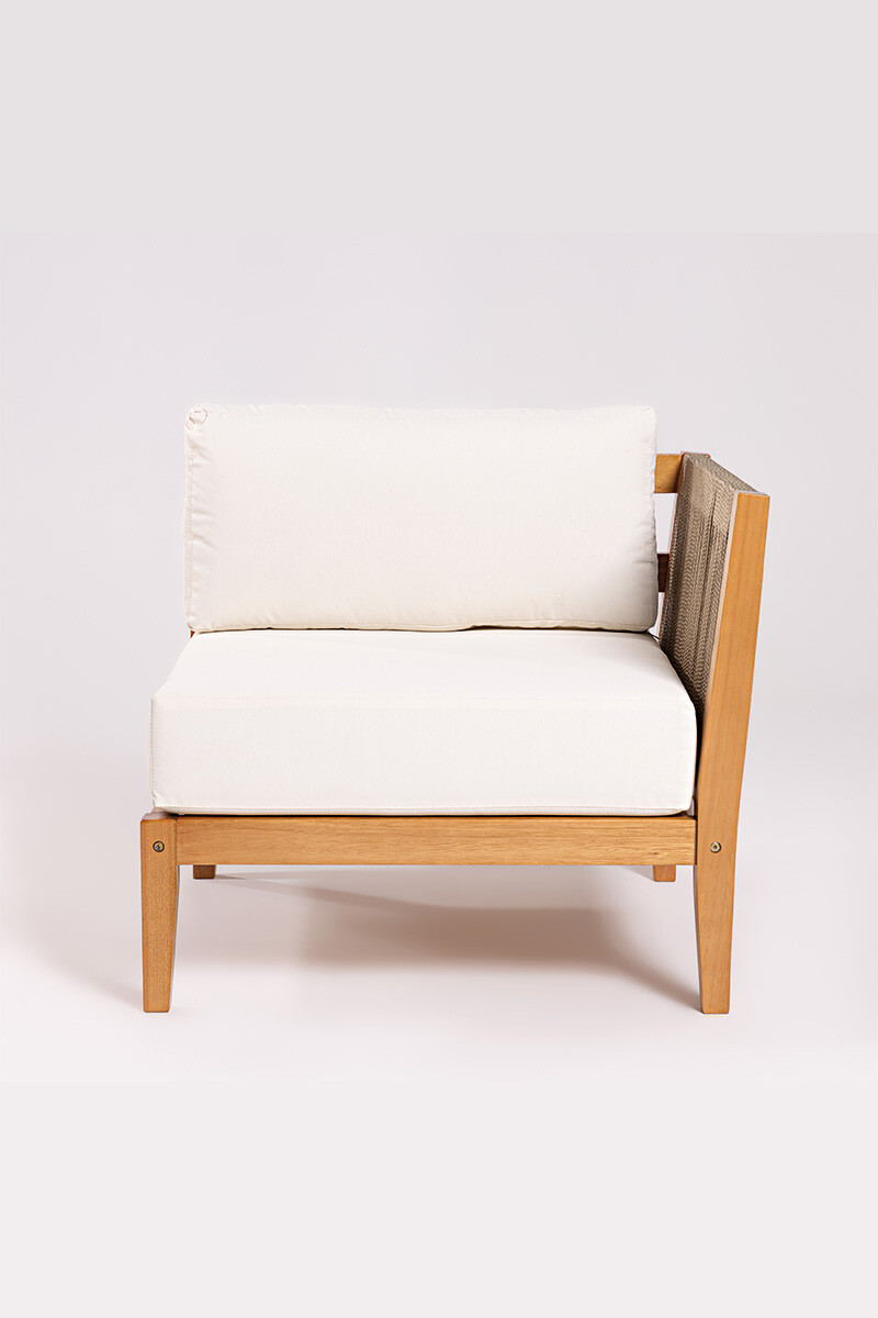 CANNES CANTO CANTO IZQ. CANNES CUERDA RAMI Y ACQUABLOCK CRUDO 78x74x66CM JATOBA