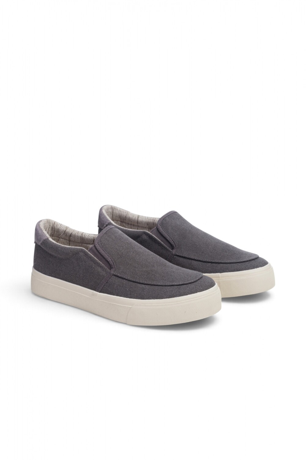 ZAPATO NAUTICO DE LONA Gris