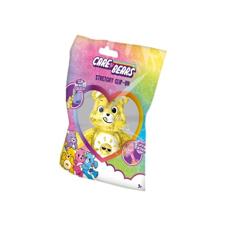 Figura Squishy Osito Cariñositos con Clip Colgante AMARILLO