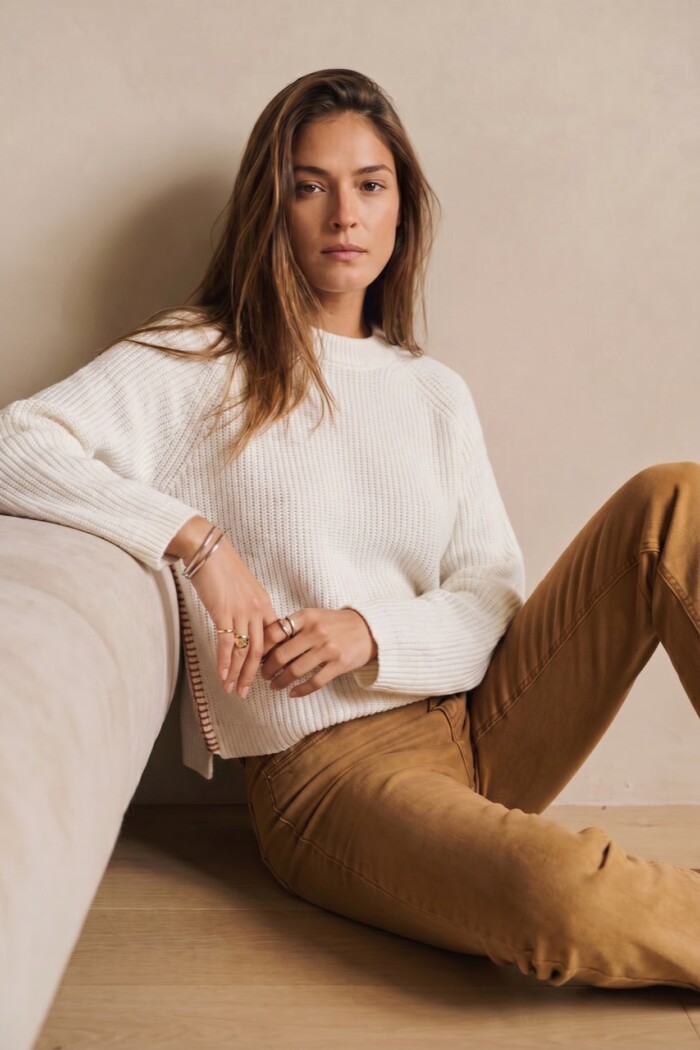 Sweater Algodon Nacar