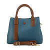 Cartera Mujer Darkness Con Correa Azul-marron
