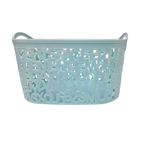 OUTLET Canasto Organizador con letras 27x19x15cm Outlet Canasto Organizador Con Letras 27x19x15cm