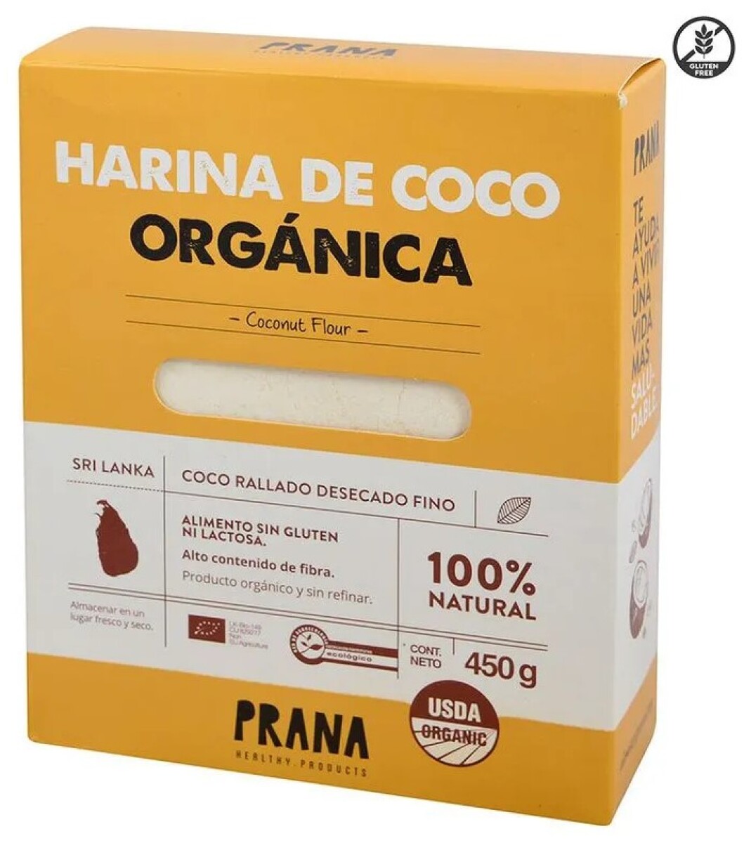 HARINA DE COCO ORGANICO PRANA 450G 